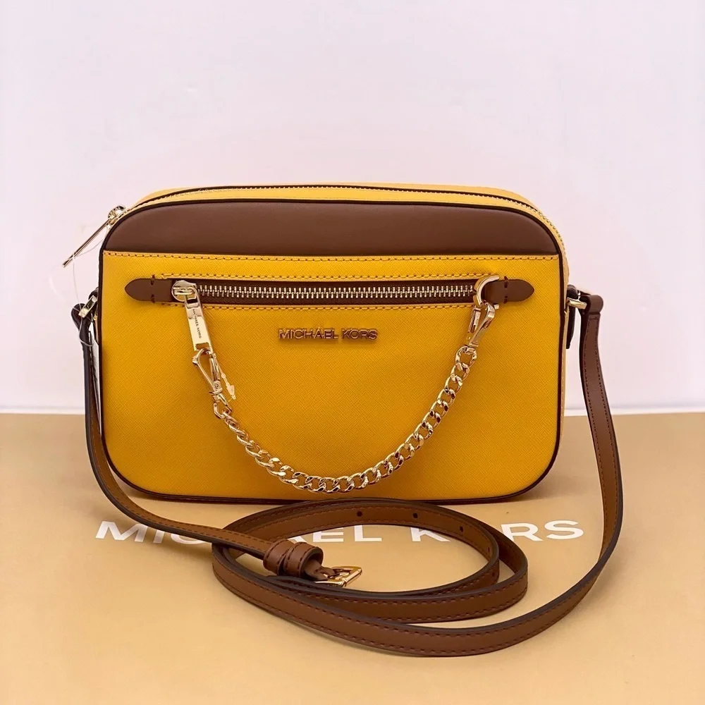Michael Kors Jet Set Travel East West Zip Chain Crossbody